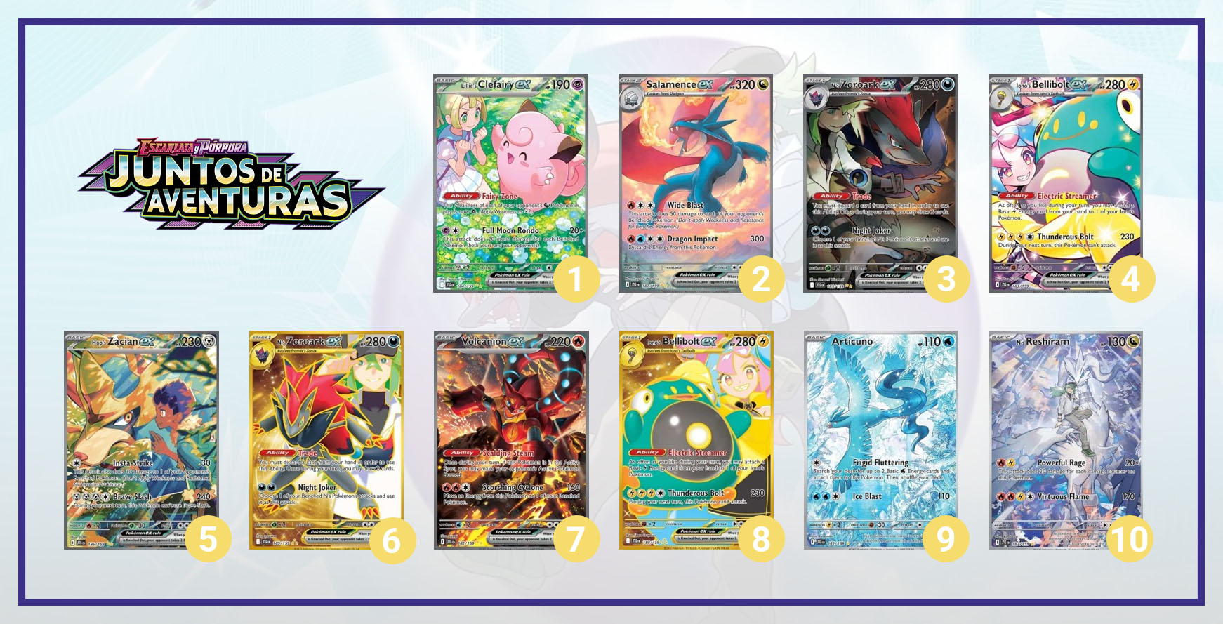 top 10 mejores cartas pokemon juntos de aventuras
